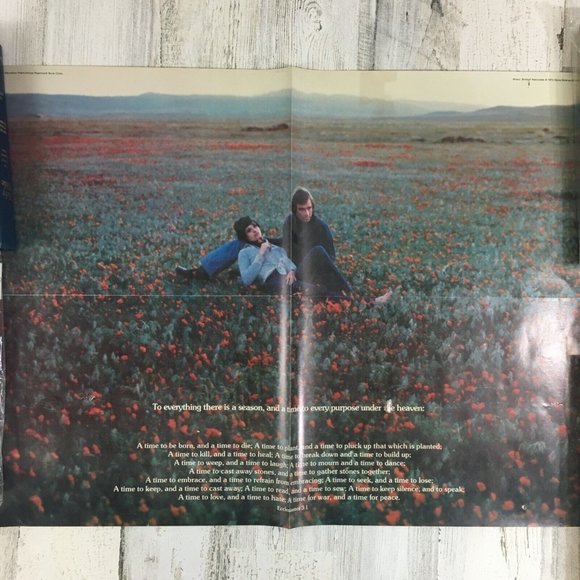 Ecclesiastes 3:1 To Everything There is a Season Vtg 1970s Book Club Poster - Picture 1 of 12